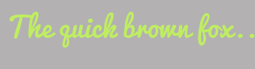 Image with Font Color BFED62 and Background Color B3B1B2